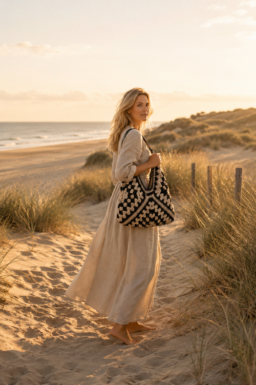 Luna-Chá Bohemian Beach Bag