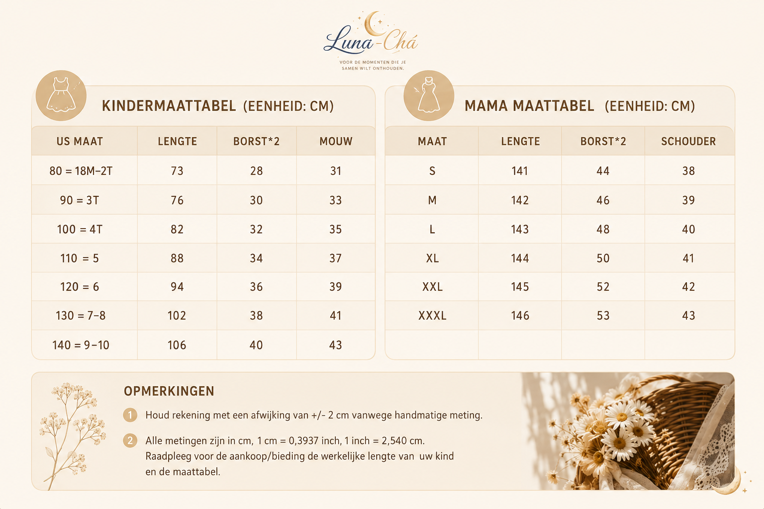 Luna-Chá Together in Bloom™ - Koop moeder en dochter jurk samen en krijg dochter jurk GRATIS.