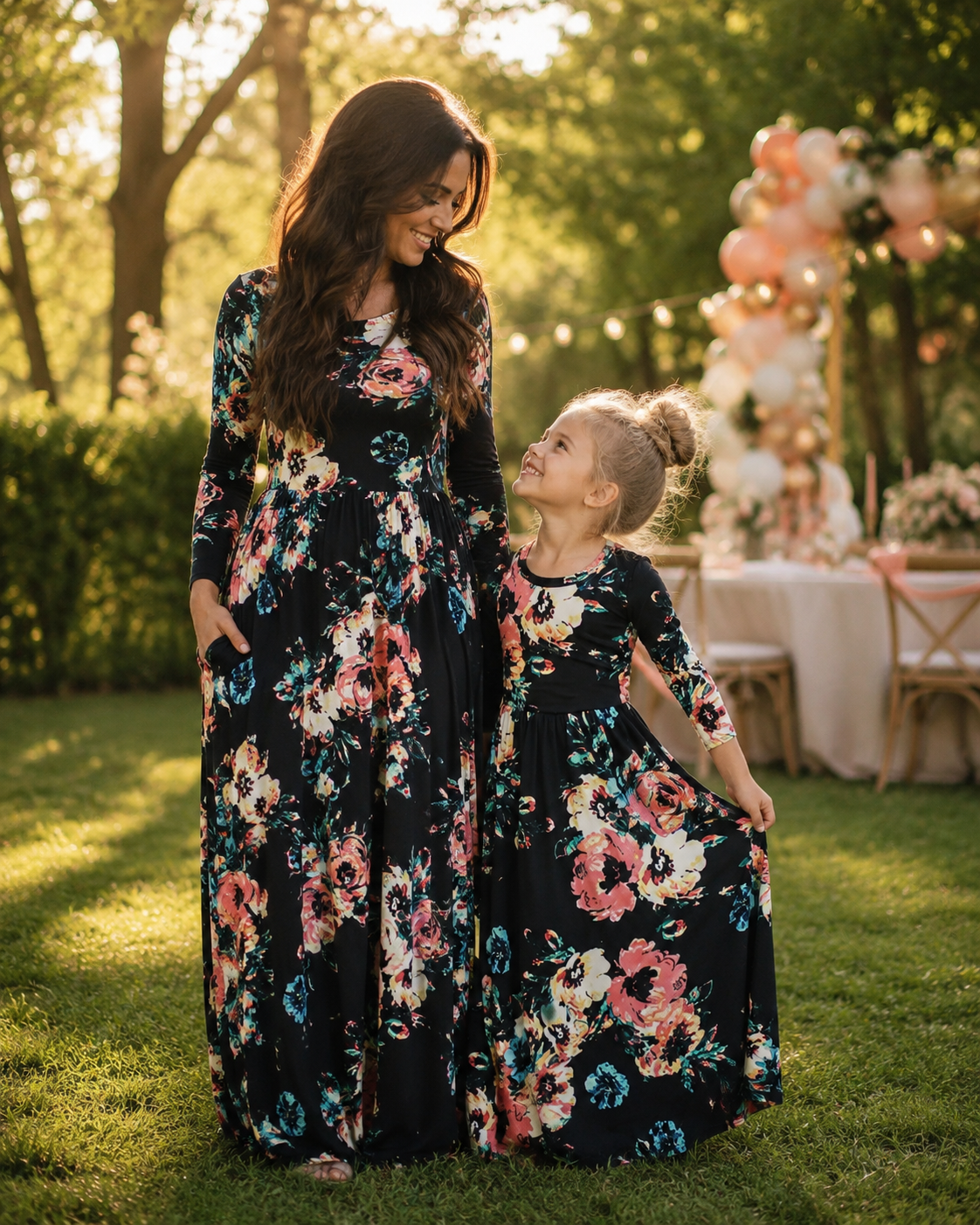 Luna-Chá Together in Bloom™ - Koop moeder en dochter jurk samen en krijg dochter jurk GRATIS.